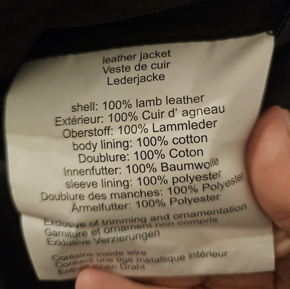 Maurtius NWT Leather Women's Turquoise Studded Leather Jacket Size S - Picture 13 of 15